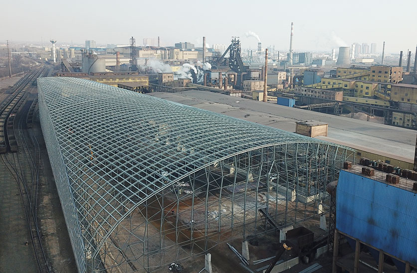 建龍北滿(mǎn)礦粉料場(chǎng)封閉項目